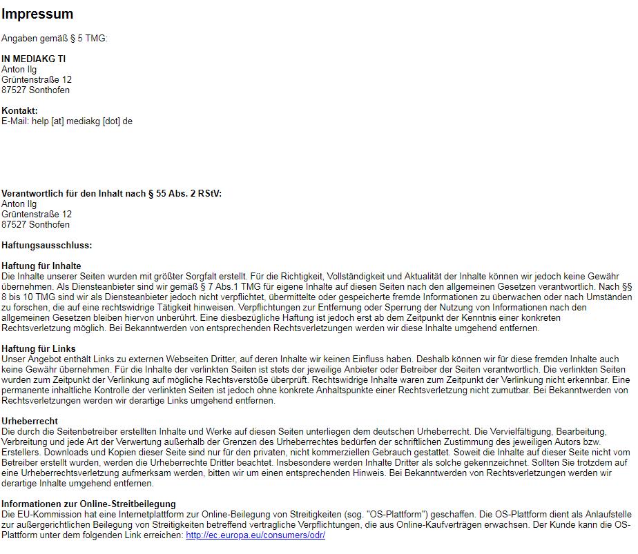 Impressum